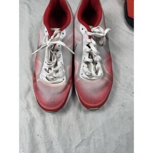 Nike Air Max White Red Womens 7.5 Running Shoes Sneakers Athletic
